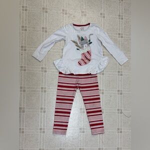 Girls Jingles & Joy 2 Piece Outfits Size 6
